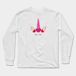 Magical unicorn valentine's day Long Sleeve T-Shirt